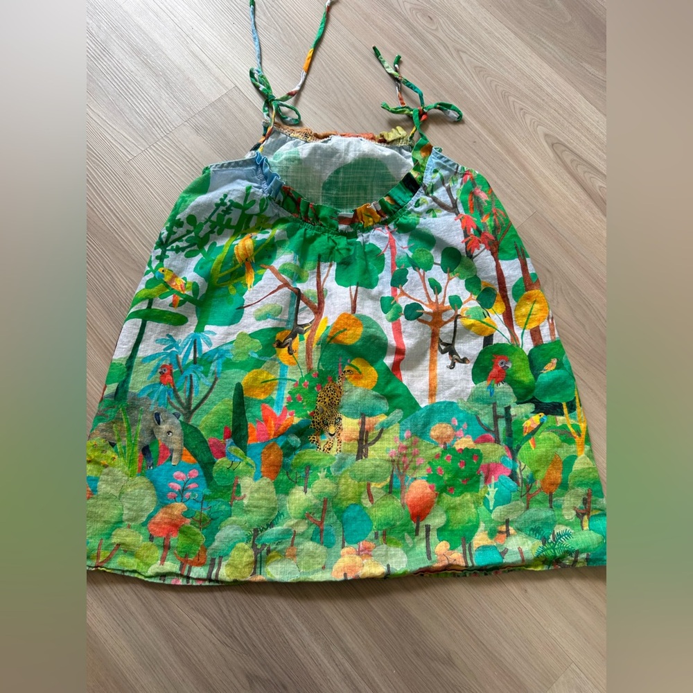 Fabula jungle cotton dress colorful 6 kids farm Rio - Picture 4 of 8